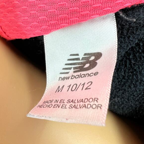 New Balance XS Womens Black Hot Pink Zip Up Hoodie Athletic Jacket - Picture 7 of 8